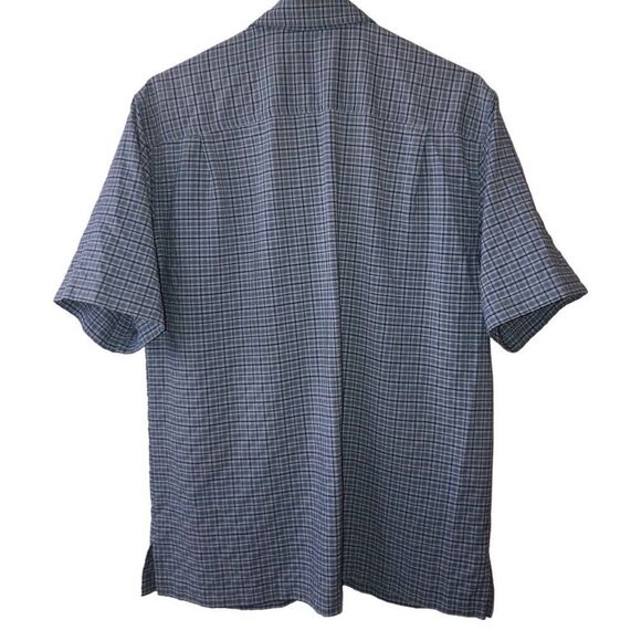 LL Bean Men’s Short Sleeve Checked Shirt Sm-Reg Button Up - Picture 2 of 8